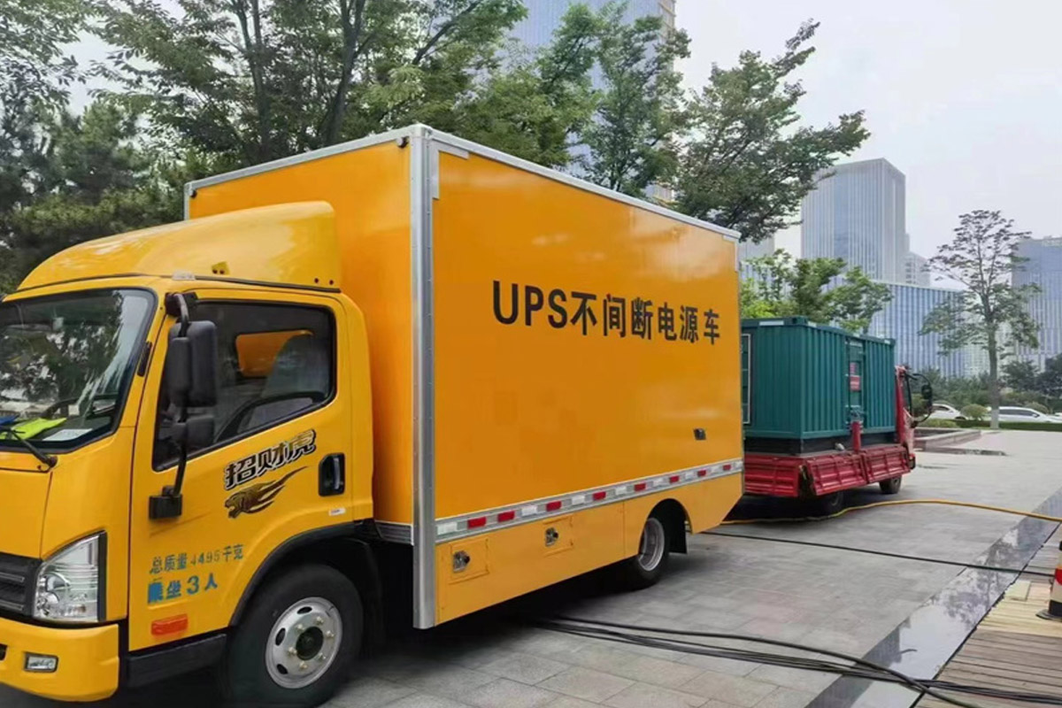 平远发电机租赁施工现场