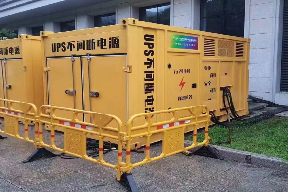 平远发电机租赁施工现场