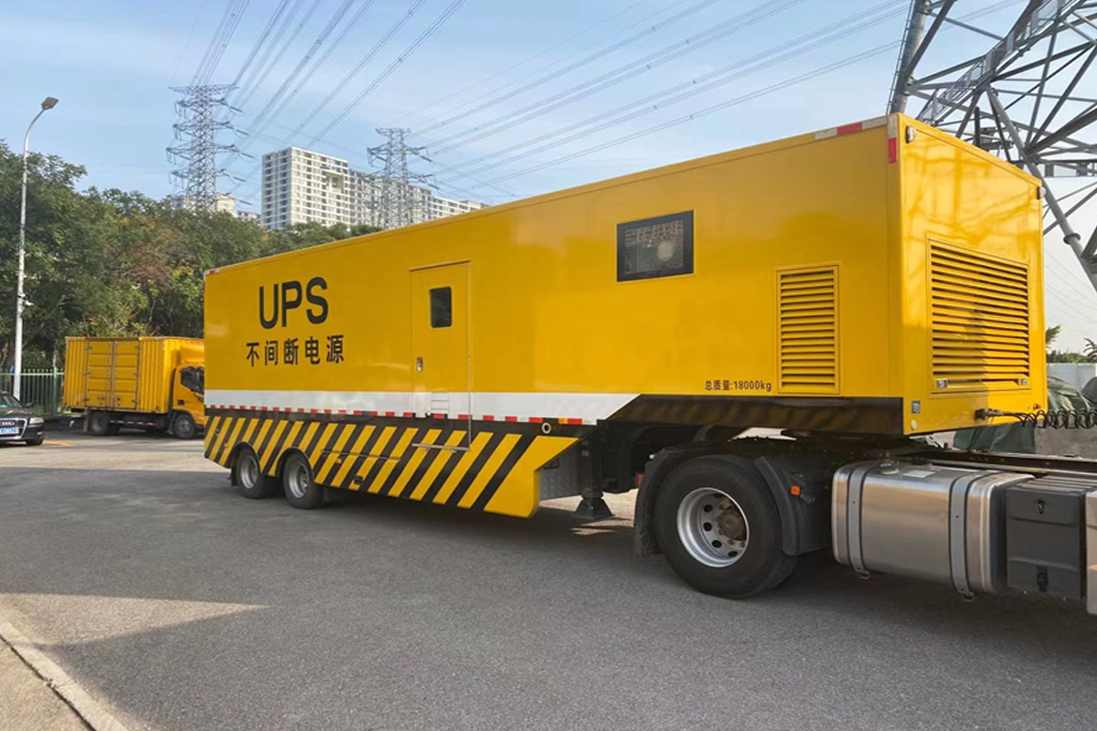平远发电机租赁施工现场