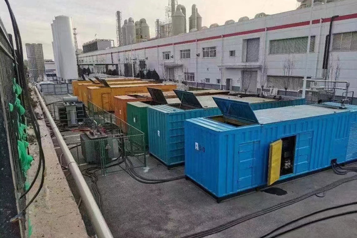 平远发电机租赁施工现场