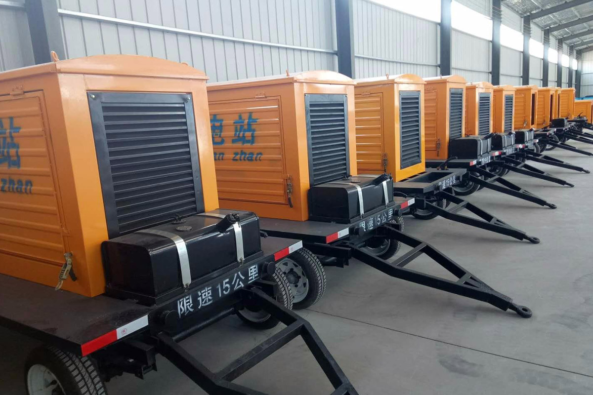 平远发电机租赁施工现场